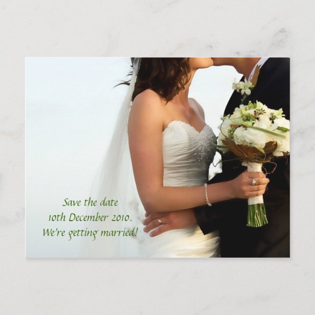 Bouquet Blush Ankündigungspostkarte (Vorderseite)