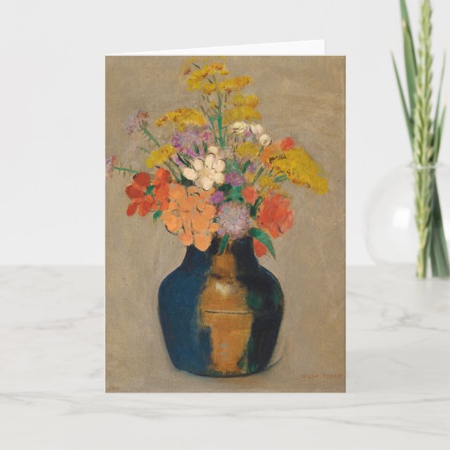 Bouquet de Fleurs | Odilon Redon Karte (Vorderseite)