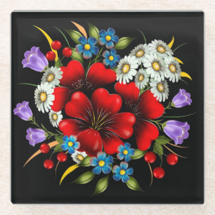 Bouquet der Blume Glasuntersetzer