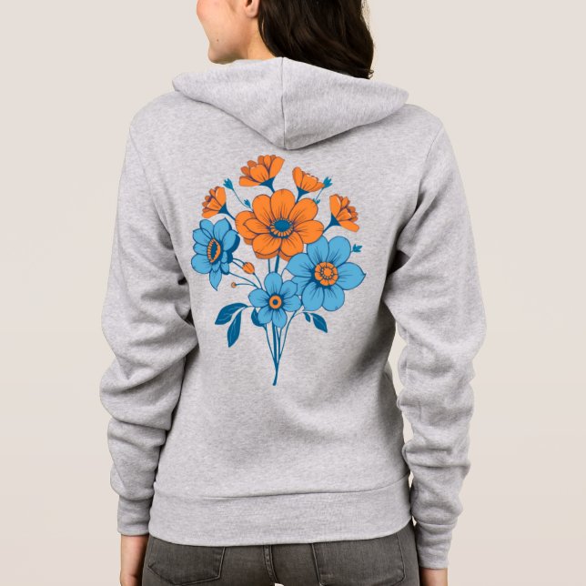 Bouquet der Blume Hoodie (Rückseite)