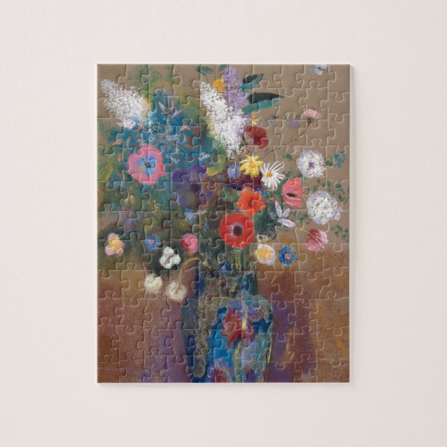 Bouquet der Blume - Odilon Redon Puzzle (Vertikal)