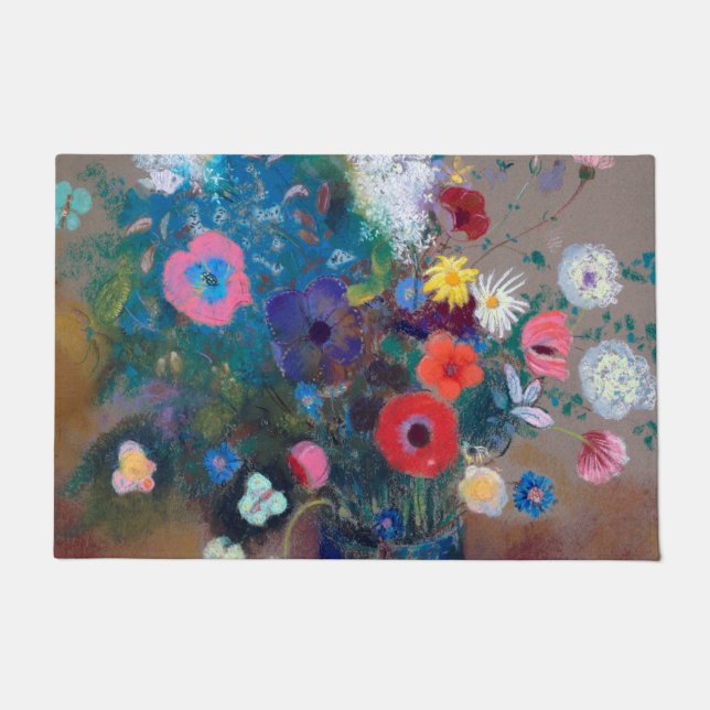 Bouquet der Blume, Redon Fußmatte (Vorderseite)