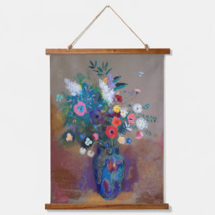 Bouquet der Blume, Redon Wandteppich Mit Holzrahmen