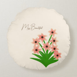 Bouquet der Blume Rundes Kissen