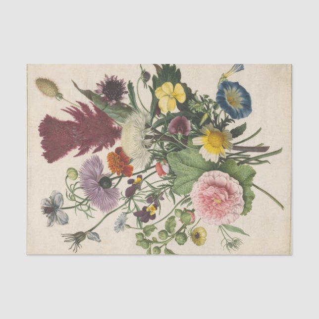 Bouquet der Blume von Anonymous Seidenpapier (Vorderseite)