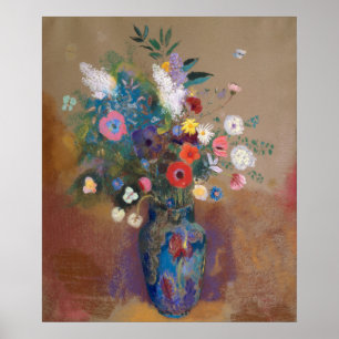 Bouquet der Blume von Redon Poster