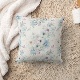 Bouquet der pastellfarbenen Blume Muster Kissen