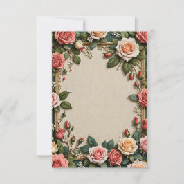 Bouquet der Rose Blume Hochzeit Einladung