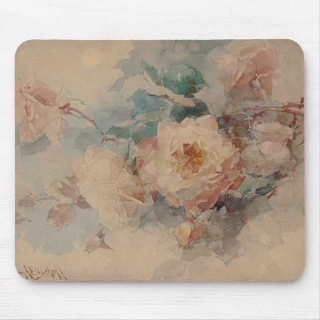 Bouquet der Rose - Franz Bischoff Mousepad (Vorne)