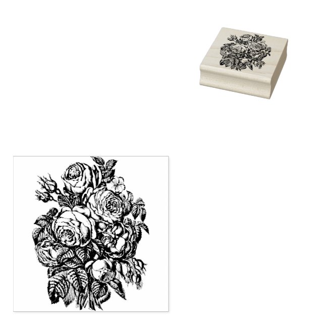 Bouquet der Rose | Gummistempel (Stempel)
