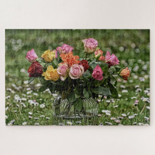 Bouquet der Rose im Bereich der Blume Puzzle
