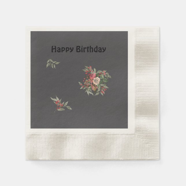 Bouquet der Rose Paper Napkin Serviette (Vorderseite)