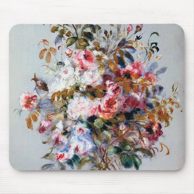 Bouquet der Rose, Renoir Mousepad (Vorne)