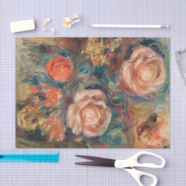 Bouquet der Rose | Renoir Seidenpapier (Handwerk)