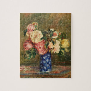 Bouquet der Rose von Renoir Impressionist Malerei Puzzle
