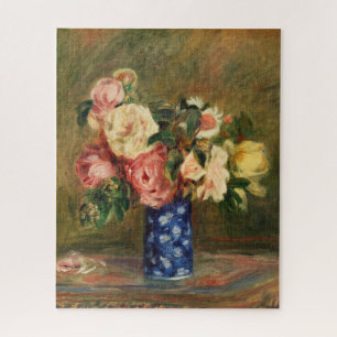 Bouquet der Rose von Renoir Impressionist Malerei Puzzle