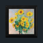 Bouquet der Sonnenblumen Claude Monet Erinnerungskiste<br><div class="desc">Bouquet mit Sonnenblumen. Claude Monet. 1881. Reproduktion berühmter Kunstbilder im öffentlichen Bereich.</div>