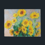 Bouquet der Sonnenblumen Claude Monet Fußmatte<br><div class="desc">Bouquet mit Sonnenblumen. Claude Monet. 1881. Reproduktion berühmter Kunstbilder im öffentlichen Bereich.</div>