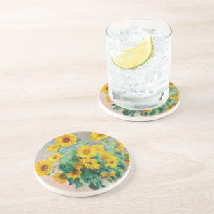 Bouquet der Sonnenblumen Claude Monet Getränkeuntersetzer