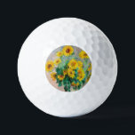 Bouquet der Sonnenblumen Claude Monet Golfball<br><div class="desc">Bouquet mit Sonnenblumen. Claude Monet. 1881. Reproduktion berühmter Kunstbilder im öffentlichen Bereich.</div>