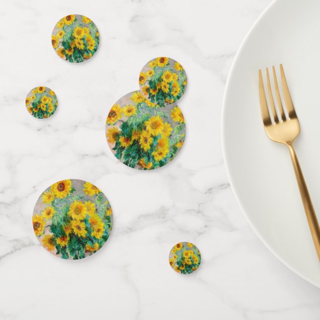 Bouquet der Sonnenblumen Claude Monet Konfetti (Gruppe)