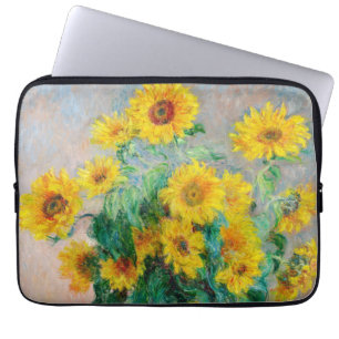 Bouquet der Sonnenblumen Claude Monet Laptopschutzhülle