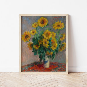Bouquet der Sonnenblumen   Claude Monet Poster