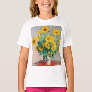 Bouquet der Sonnenblumen Claude Monet T-Shirt