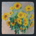 Bouquet der Sonnenblumen Claude Monet Töpfeuntersetzer<br><div class="desc">Bouquet mit Sonnenblumen. Claude Monet. 1881. Reproduktion berühmter Kunstbilder im öffentlichen Bereich.</div>