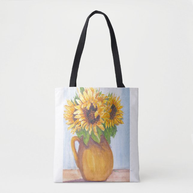 Bouquet der Sonnenblumen-Tasche (Vorderseite)