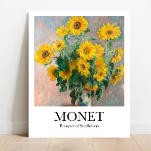 Bouquet der Sonnenblumen von Claude Monet Poster