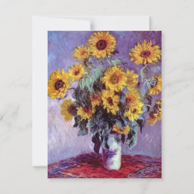 Bouquet der Sonnenblumen von Claude Monet, Vintage (Vorderseite)