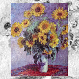 Bouquet der Sonnenblumen von Claude Monet, Vintage Puzzle