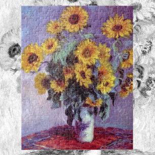 Bouquet der Sonnenblumen von Claude Monet, Vintage Puzzle