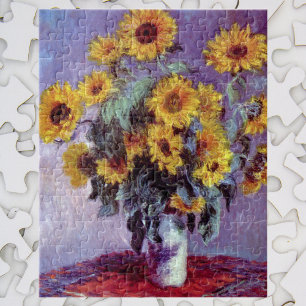 Bouquet der Sonnenblumen von Claude Monet, Vintage Puzzle