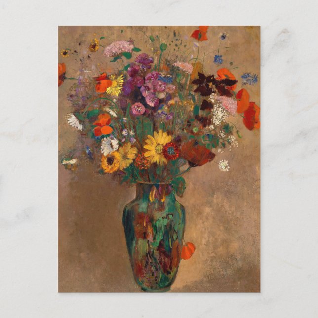 Bouquet der Wildblumen | Odilon Redon Postcard Postkarte (Vorderseite)