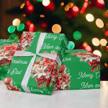 Bouquet des Individuellen Namens von Christmas Lil Geschenkpapier<br><div class="desc">Bouquet von Christmas Lilies Individuelle Name Wrapping Pape</div>