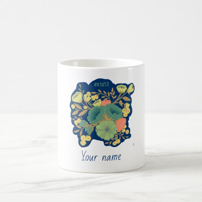 Bouquet des Widerstands l Tasse mit Personalisieru (Mittel)