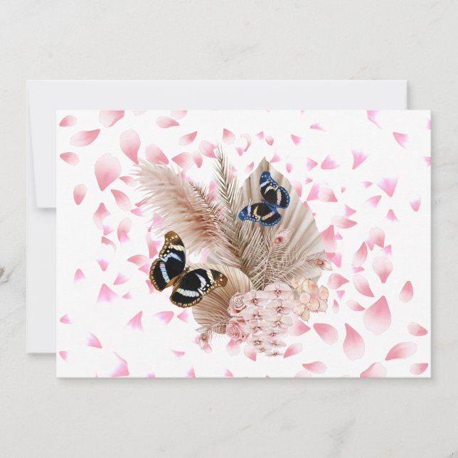 Bouquet floral blooming garden dankeskarte (Vorderseite)