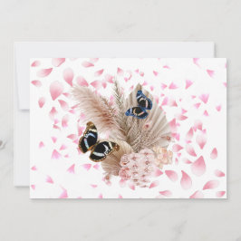 Bouquet floral blooming garden dankeskarte