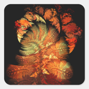 Bouquet Garni Abstrakte Kunst Quadratischer Aufkleber