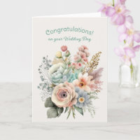 Bouquet gemischter Blume Hochzeitsgratulation