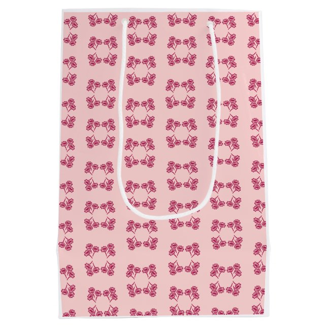 Bouquet-Geschenktasche Mittlere Geschenktüte (Rückseite)