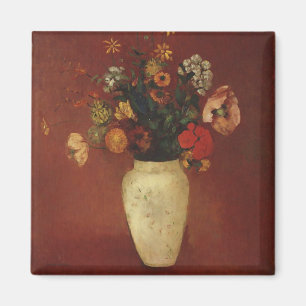 Bouquet in einer chinesischen Vase, Odilon Redon F Magnet