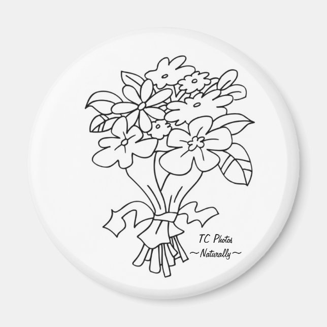 Bouquet Magnet mit Logo (Vorne)