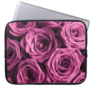 Bouquet mit lila Rose, Blume mit Blumenbeete Laptopschutzhülle
