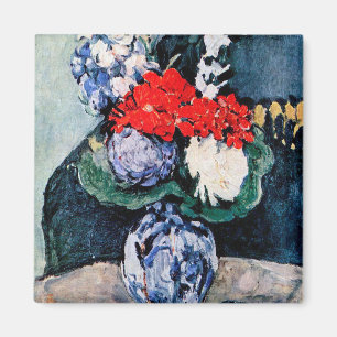 Bouquet mit Little Delft, Paul Cezanne Magnet