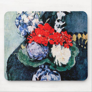 Bouquet mit Little Delft, Paul Cezanne Mousepad