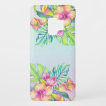 Bouquet mit tropischen Blume Case-Mate Samsung Galaxy S9 Hülle<br><div class="desc">Farbenfrohe tropische Blume in Aquarellfarben,  die in sanften Blau- und Rosatönen gehalten sind.</div>