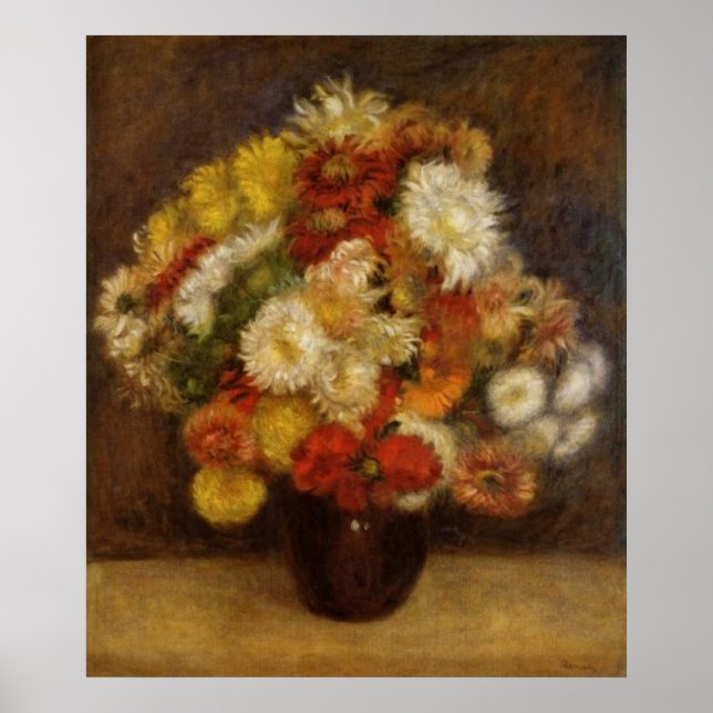 Bouquet of Chrysanthemums Poster (Vorne)